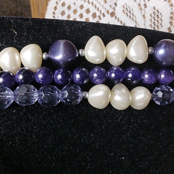 Fashion 3-stranded necklace - Picture 2 of 7